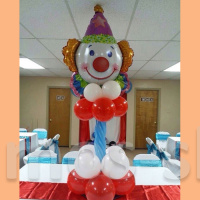 Фигура из шаров Клоун на стойке