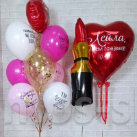 Воздушные шары для девушки на день рождения на 10 лет