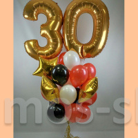 Букет шаров с цифрами на 30 лет