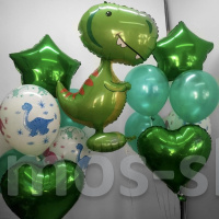 Воздушные шары с гелием Динозаврики
