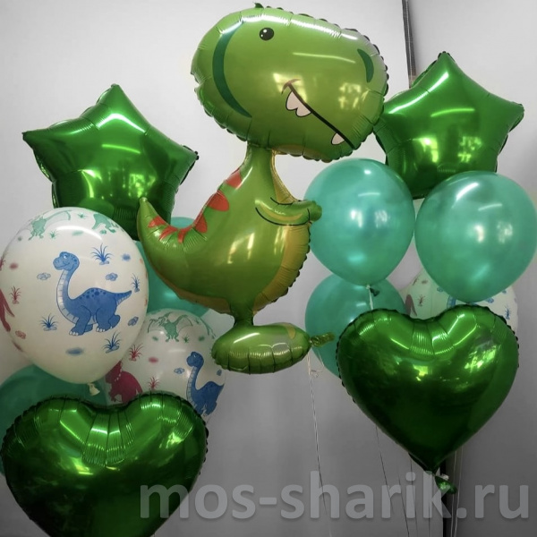 Воздушные шары с гелием Динозаврики