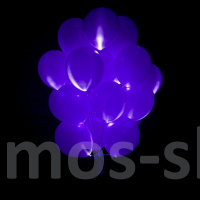 Фиолетовые шары со светодиодной подсветкой