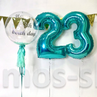 Композиция из воздушных шаров Happy 23th birthday