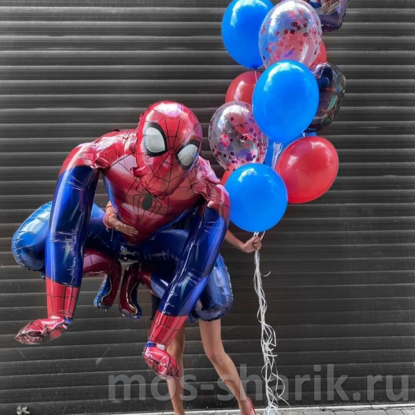 Воздушные шары с большой ходячей фигурой Человек паук