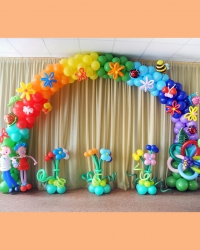 Тематическая арка из шаров в детский сад