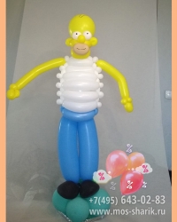 Гомер Симпсон из воздушных шаров