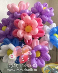 Оригинальный букет цветов из шариков