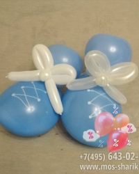 Пинетки для новорожденных из воздушных шаров