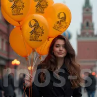Латексные шары с гелием 80 лет Великой Победе