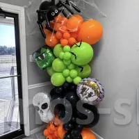 Композиция из шаров Хэллоуинская Ночь