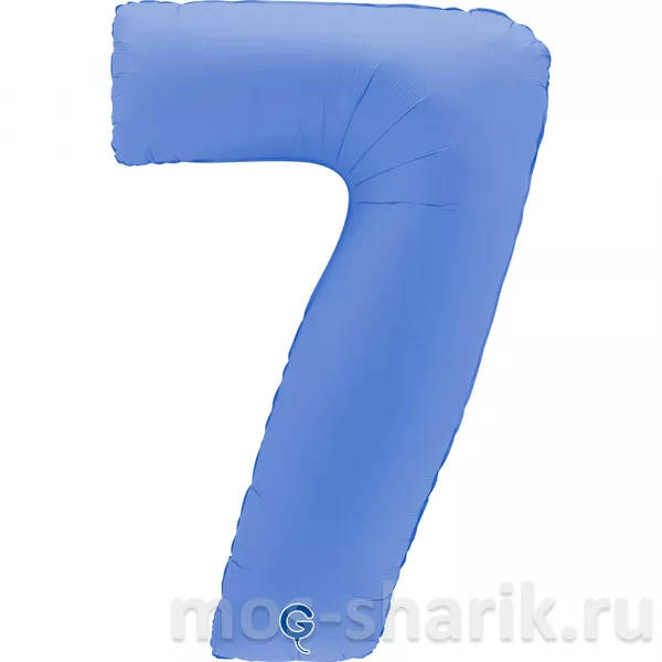 Фольгированный шар-цифра Синий лотос