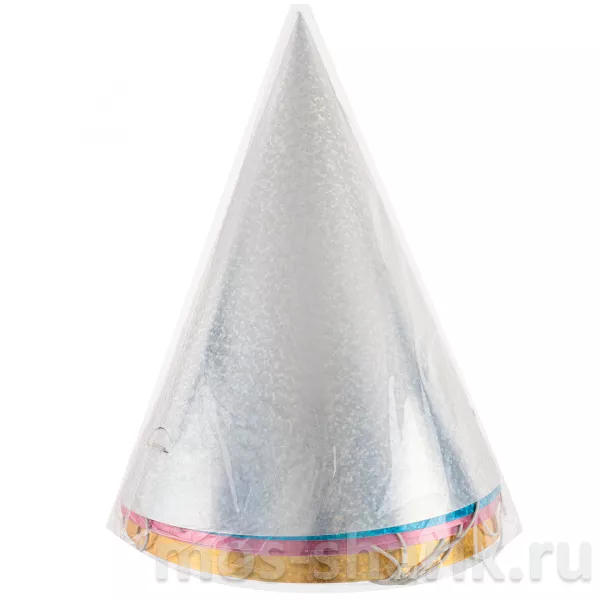 Микс из 6 разноцветных колпаков, голография