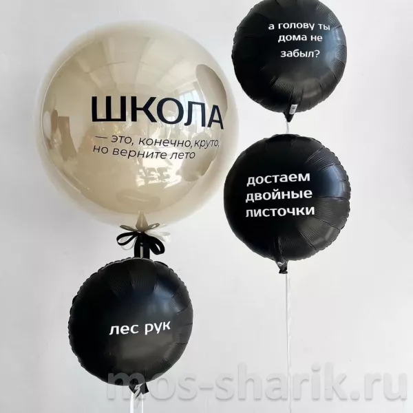 Прикольное украшение школы воздушными шарами — купить в Москве
