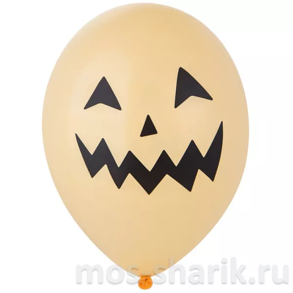 Шарик с рисунком на Хэллоуин Злая тыква