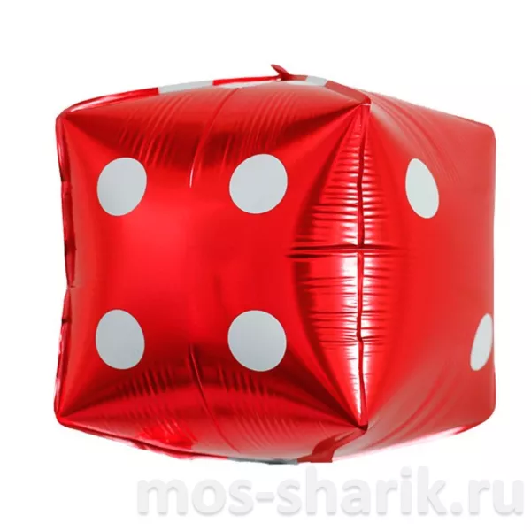 Фольгированный 3D-шар Игральный кубик — купить в Москве