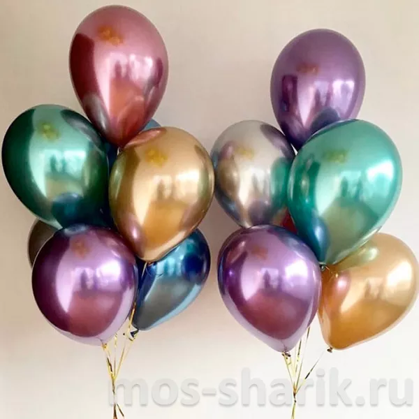 Гелиевые шары - хром — купить в Москве