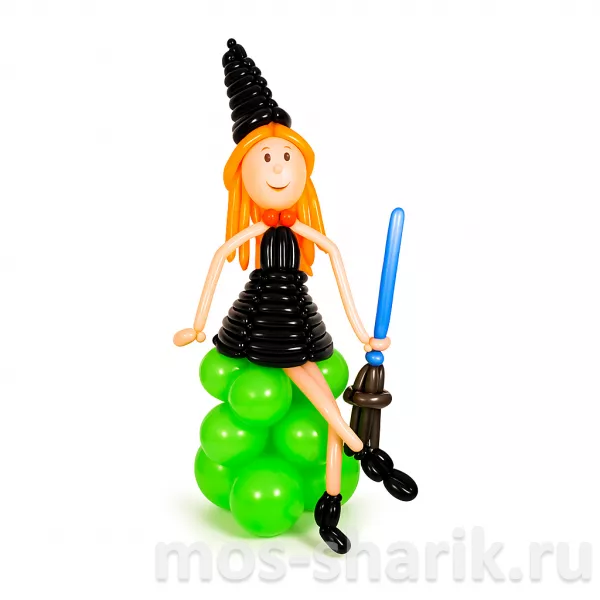 Фигура из шаров Волшебная Ведьмочка — купить в Москве