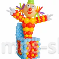 Фигура из шаров Клоун в коробке