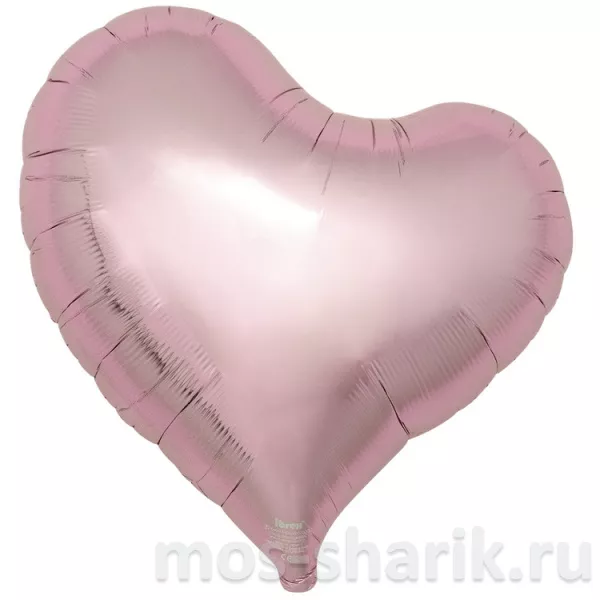 Фольгированное сердце с изгибом