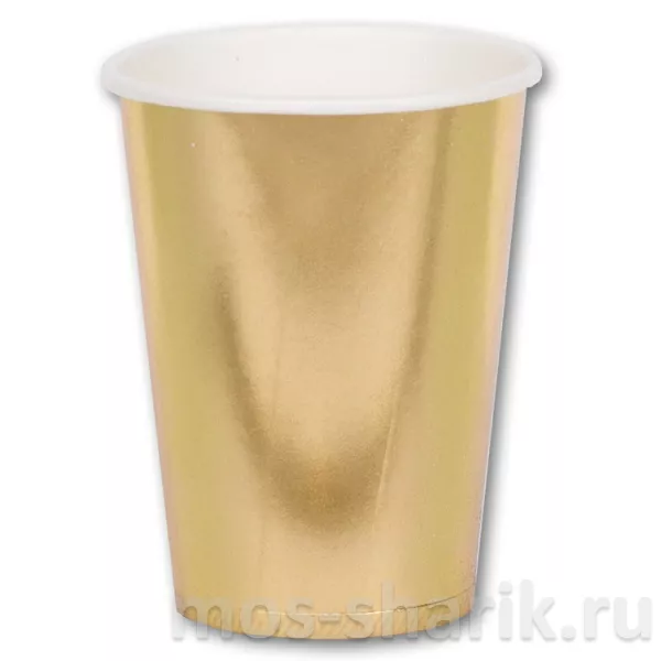 Бумажные стаканчики Золотые