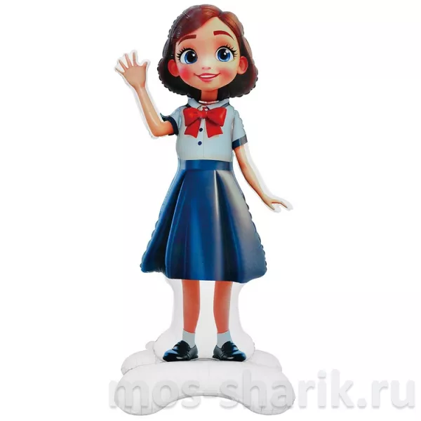 Шарики на подставке Ученик и ученица для школы