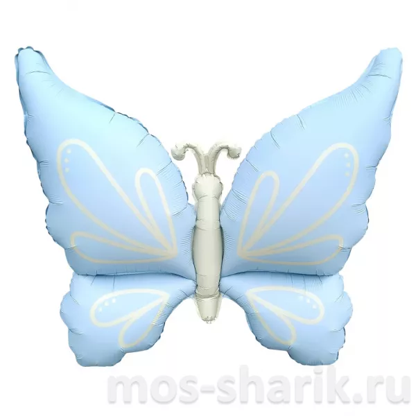 Фольгированный сатиновый шар Нежная бабочка