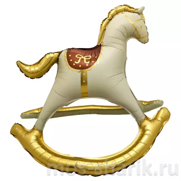 Ходячий фольгированный шар-фигура Лошадка-Качалка — купить в Москве