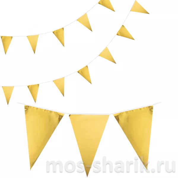 Гирлянда Золотые флажки — купить в Москве