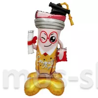 Фольгированный ходячий шар — фигура Карандаш Выпускник