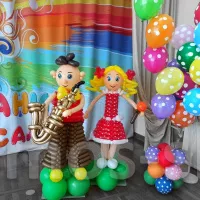 Две фигуры из шаров Музыкальный дуэт