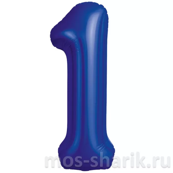 Шар-цифра из фольги Полуночный синий