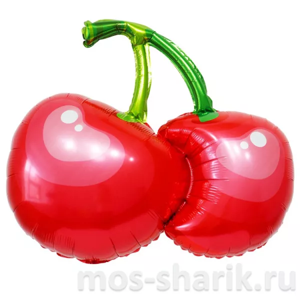 Фольгированный шар Вишня - розовая, красная