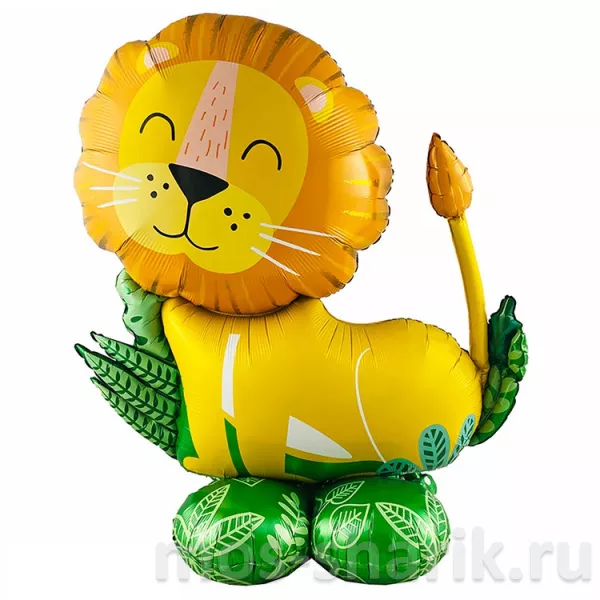 Напольная фольгированная шар-фигура Лев — купить в Москве