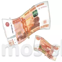 Фольгированный шар Денежная купюра 5000 рублей