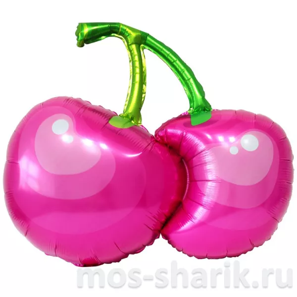 Фольгированный шар Вишня - розовая, красная