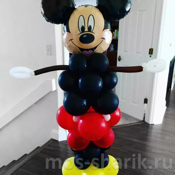 Фигура из шаров Микки Маус — купить в Москве