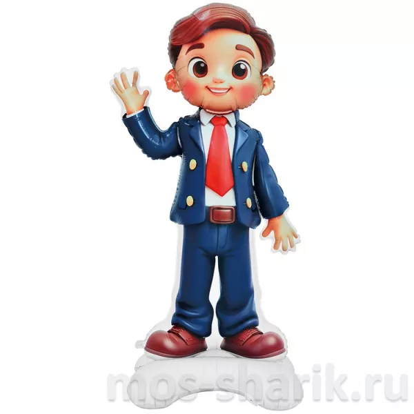 Шарики на подставке Ученик и ученица для школы