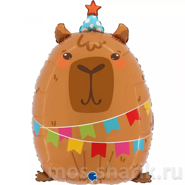 Фольгированный шар - фигура Капибара на вечеринке — купить в Москве