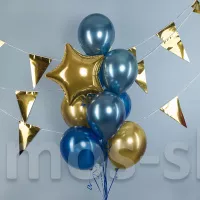 Гирлянда Золотые флажки