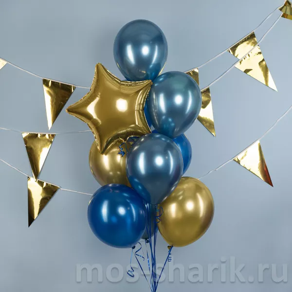 Гирлянда Золотые флажки