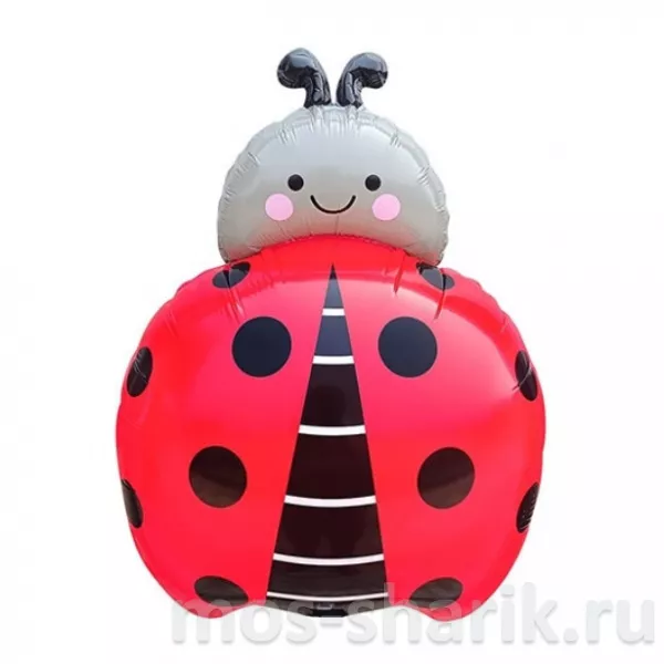 Фольгированный шар Божья коровка, 61 см — купить в Москве