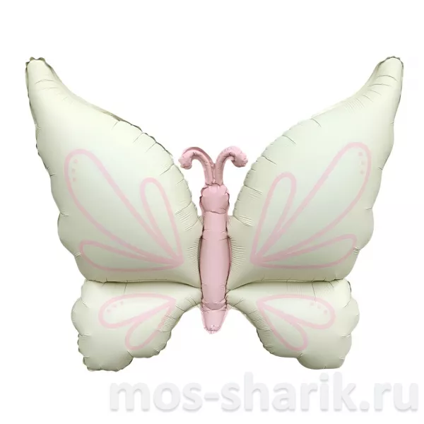 Фольгированный сатиновый шар Нежная бабочка