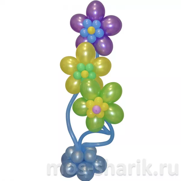 Гелиевые цветочки из шаров — купить в Москве