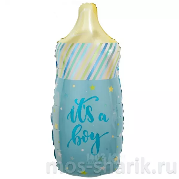 Фольгированный шар-фигура Бутылочка, 84 см — купить в Москве