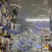 Большой шар Bubbles с конфетти и дождиком