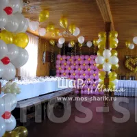 Украшение свадьбы шарами