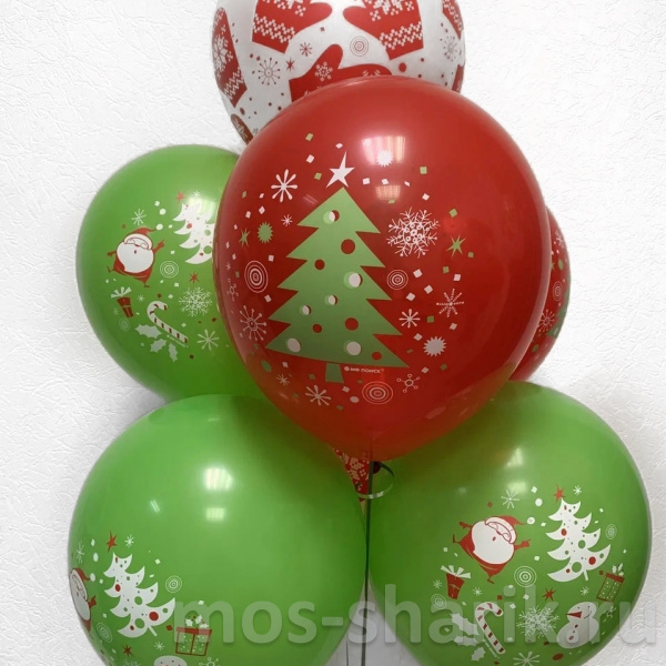 Латексные шары на Новый Год и Рождество