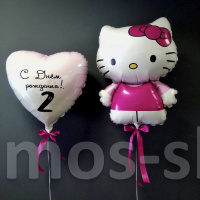 Шарики Hello Kitty с днём рождения