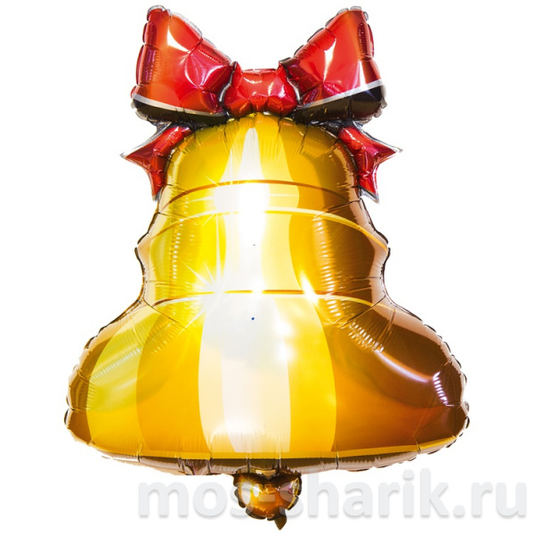 Фольгированный шар Колокольчик с ленточкой