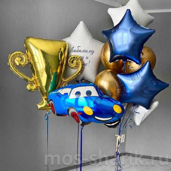Композиция из воздушных шаров с гелием Любимому